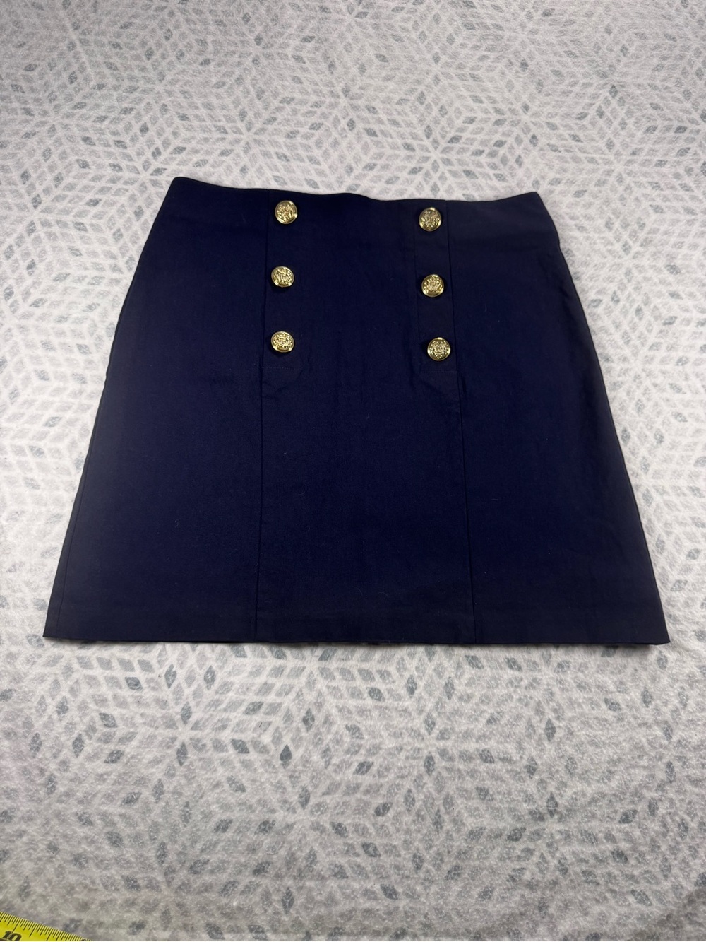 Counterparts Navy Sailor Mini Skirt with shorts Medium Gold Buttons Nautical - Picture 4 of 10